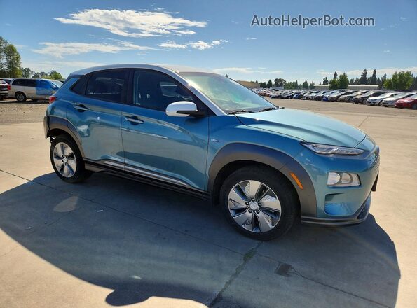 KM8K23AG1LU090574 2020 HYUNDAI KONA Turquoise Front right