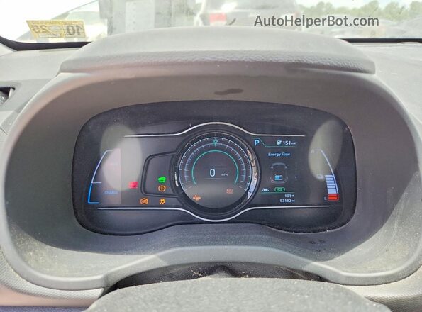 KM8K23AG4MU111029 2021 HYUNDAI KONA White Widok zestawu wskaźników
