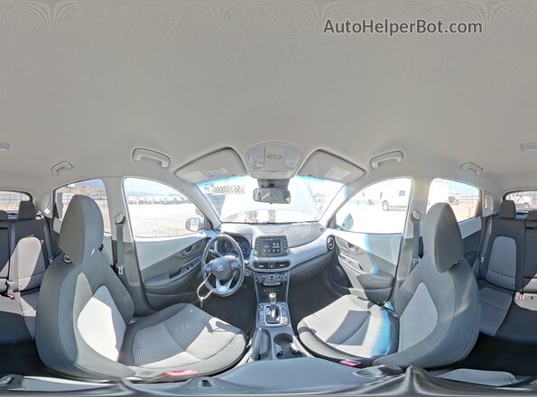 KM8K2CAA0LU469996 2020 HYUNDAI KONA White VIN კოდის სტიკერის ხედი