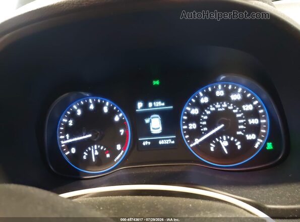 KM8K2CAA1LU489884 2020 HYUNDAI KONA Gray Vista de los asientos traseros