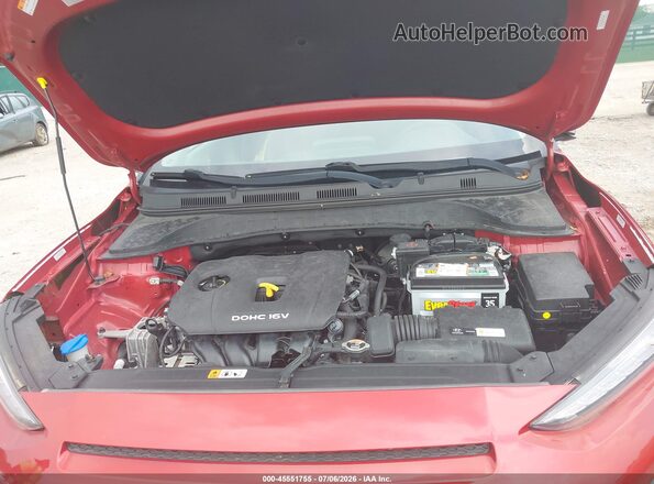 KM8K2CAA2KU394412 2019 HYUNDAI KONA Красный Вид сзади