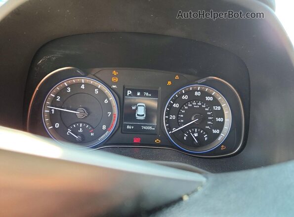 KM8K2CAA2LU501041 2020 HYUNDAI KONA Gray Instrument cluster view