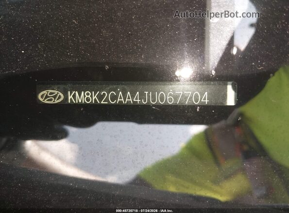 KM8K2CAA4JU067704 2018 HYUNDAI KONA White 