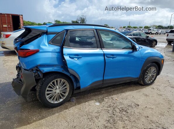 KM8K2CAA4JU177152 2018 HYUNDAI KONA Blue Tył prawy