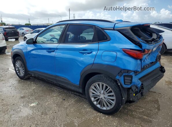 KM8K2CAA4JU177152 2018 HYUNDAI KONA Blue Tył lewy