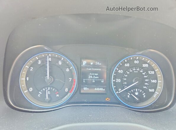 KM8K2CAA4LU588621 2020 HYUNDAI KONA Red Vista del cuadro de instrumentos