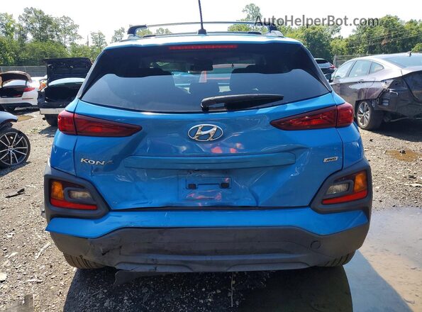 KM8K2CAA5LU492528 2020 HYUNDAI KONA Синий Вид сзади