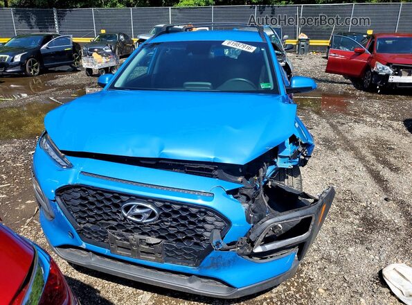 KM8K2CAA5LU492528 2020 HYUNDAI KONA Синий Вид спереди