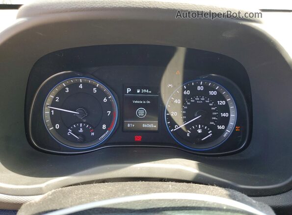 KM8K2CAA5LU572282 2020 HYUNDAI KONA Charcoal Вид щитка приладів