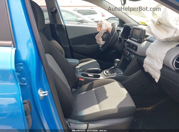 KM8K2CAA6LU473714 2020 HYUNDAI KONA Blue Widok wnętrza z przodu
