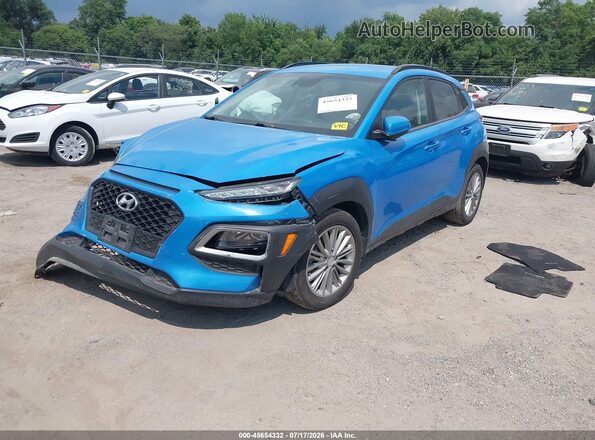 KM8K2CAA6LU473714 2020 HYUNDAI KONA Blue Przód lewy