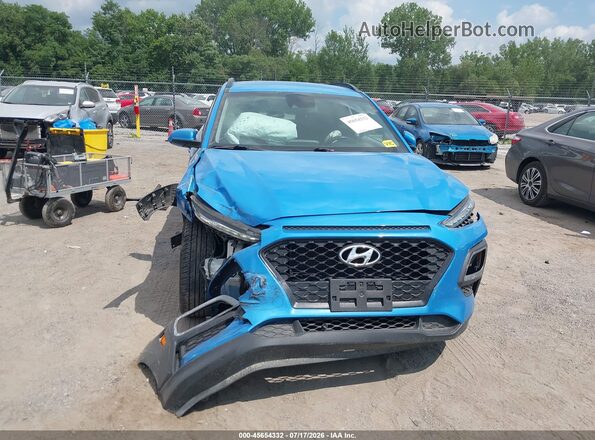 KM8K2CAA6LU473714 2020 HYUNDAI KONA Blue Widok wnętrza z tyłu