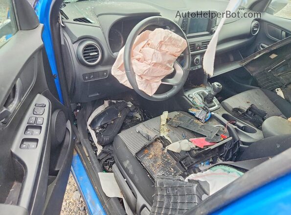 KM8K2CAA8JU072193 2018 HYUNDAI KONA Blue Widok deski rozdzielczej