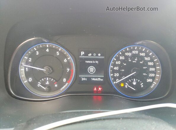 KM8K2CAA8LU450466 2020 HYUNDAI KONA Orange Вид щитка приладів
