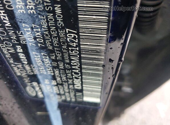 KM8K2CAA8MU614297 2021 HYUNDAI KONA Black 360 interior view