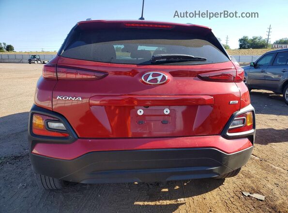 KM8K2CAA8MU727506 2021 HYUNDAI KONA Red Widok z tyłu