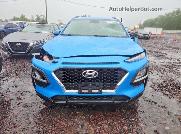 KM8K2CAA9LU479295 2020 HYUNDAI KONA Blue Դիմացի տեսք