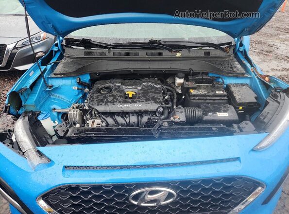 KM8K2CAA9LU479295 2020 HYUNDAI KONA Blue Սալոնի հետևի տեսք
