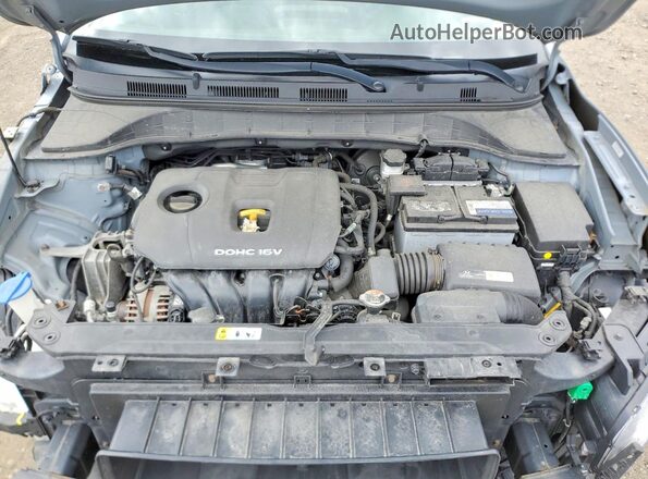 KM8K2CAAXKU241910 2019 HYUNDAI KONA Silver ძრავის განყოფილების ხედი
