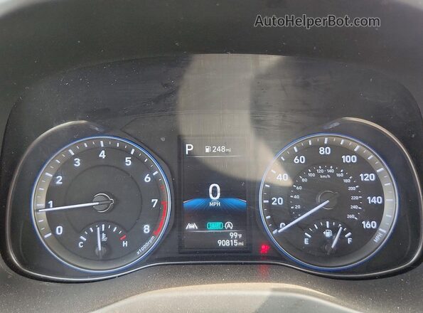 KM8K2CAB0PU012779 2023 HYUNDAI KONA Black Instrument cluster view