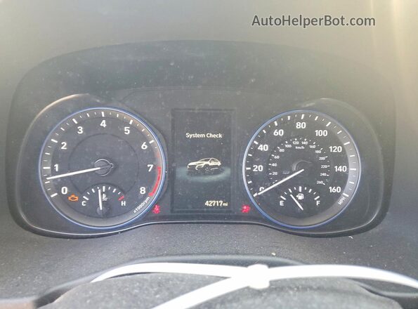 KM8K2CAB1NU876768 2022 HYUNDAI KONA Gray Вид щитка приладів