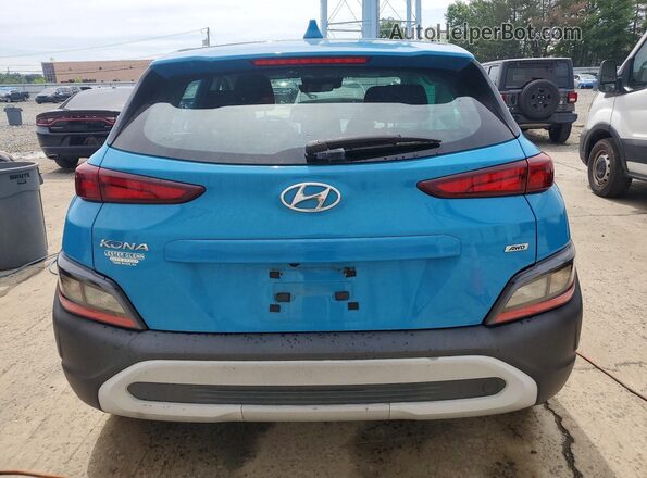 KM8K2CAB4NU841271 2022 HYUNDAI KONA Blue უკანა ხედი