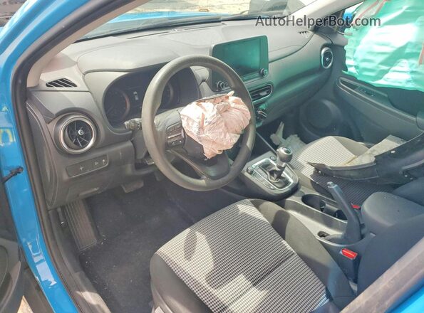 KM8K2CAB4NU841271 2022 HYUNDAI KONA Blue წინა პანელის ხედი