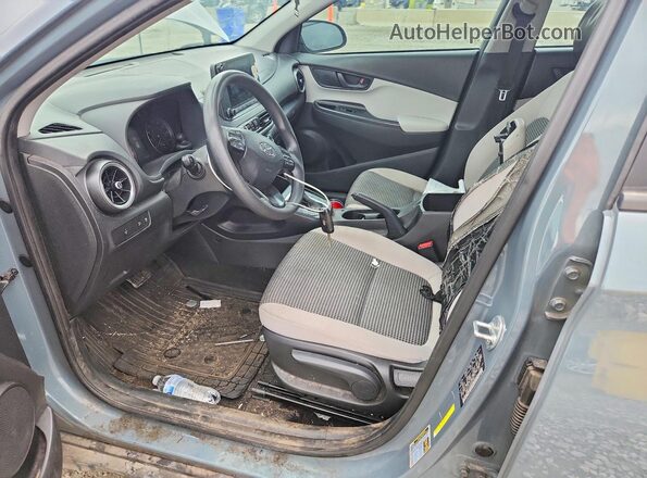 KM8K2CAB5NU858113 2022 HYUNDAI KONA Gray წინა სალონის ხედი