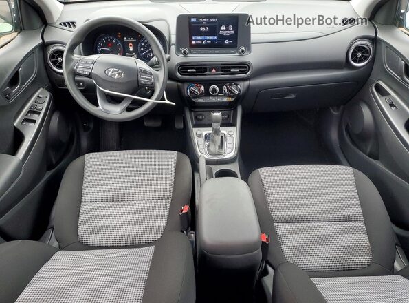 KM8K2CAB6NU820129 2022 HYUNDAI KONA Gray Widok deski rozdzielczej