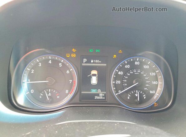 KM8K2CAB6PU930102 2023 HYUNDAI KONA Black Սարքավորումների վահանակի տեսք