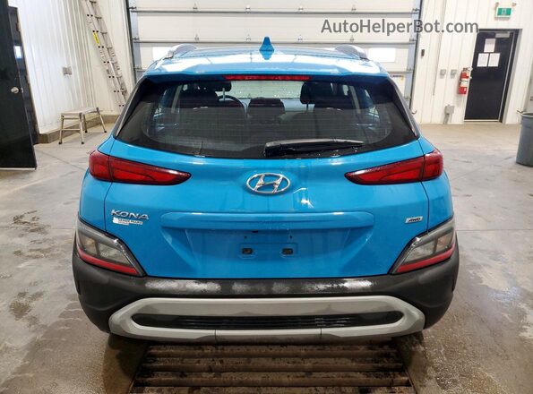 KM8K2CAB6PU945070 2023 HYUNDAI KONA Blue უკანა ხედი