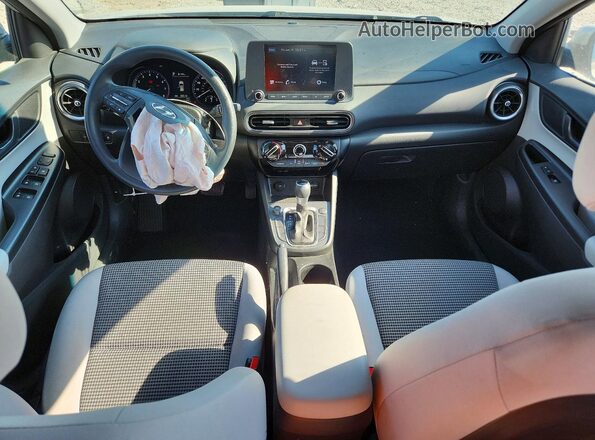KM8K2CAB7NU804621 2022 HYUNDAI KONA Gray Առջևի վահանակի տեսք