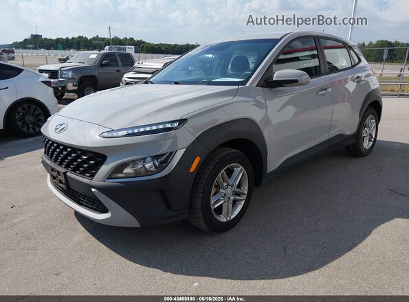 KM8K2CAB8PU012626 2023 HYUNDAI KONA Gray წინა მარცხენა ხედი სამი მეოთხედიდან