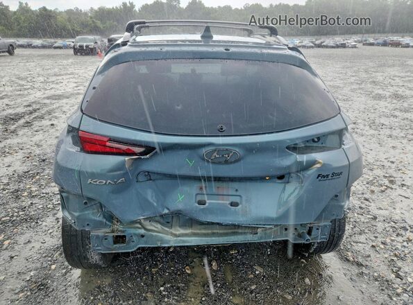 KM8K32AB0NU762610 2022 HYUNDAI KONA Turquoise Հետևի տեսք