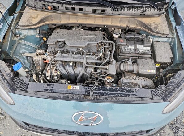 KM8K32AB0NU762610 2022 HYUNDAI KONA Turquoise Շարժիչի բաժամունքի տեսք