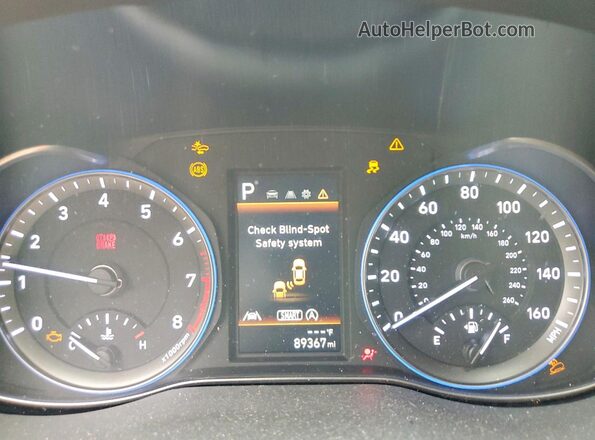 KM8K32AB1NU913714 2022 HYUNDAI KONA Черный Вид щитка приборов