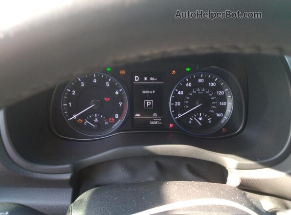 KM8K32AB1PU962091 2023 HYUNDAI KONA Gray Vista del cuadro de instrumentos