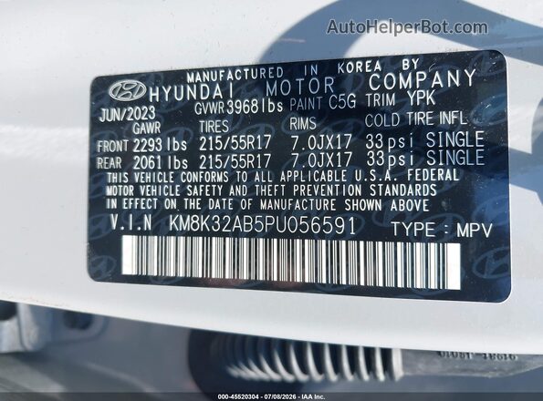 KM8K32AB5PU056591 2023 HYUNDAI KONA Gray Engine compartment view