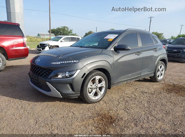 KM8K32AB6PU996172 2023 HYUNDAI KONA Gray წინა მარცხენა ხედი სამი მეოთხედიდან