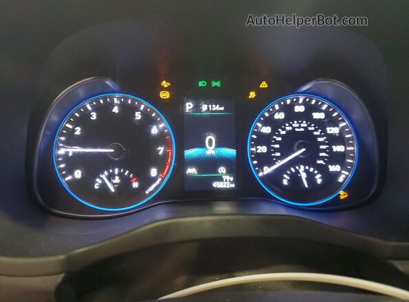 KM8K32AB7NU848335 2022 HYUNDAI KONA Red Vista del cuadro de instrumentos