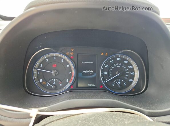 KM8K32AB9NU769104 2022 HYUNDAI KONA Белый Вид щитка приборов