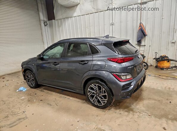 KM8K33A35NU870140 2022 HYUNDAI KONA Gray Հետևի ձախ
