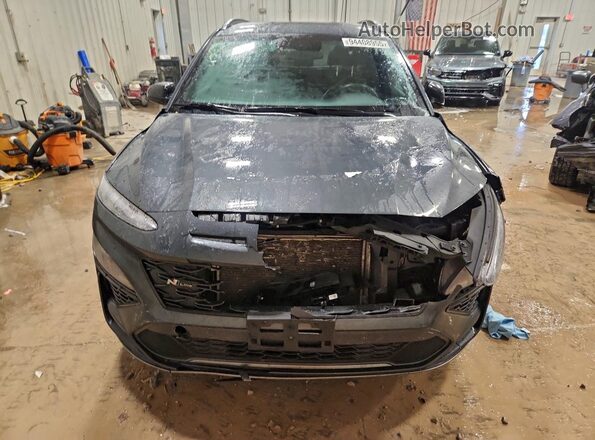 KM8K33A35NU870140 2022 HYUNDAI KONA Gray Դիմացի տեսք