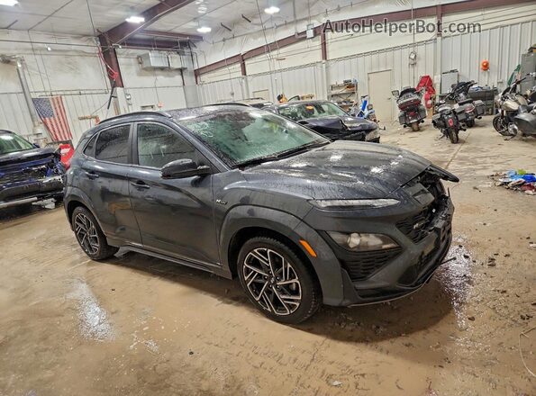 KM8K33A35NU870140 2022 HYUNDAI KONA Gray Առջևի աջ