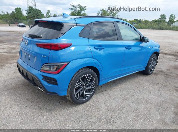 KM8K33A3XNU837280 2022 HYUNDAI KONA Blue უკანა მარჯვენა