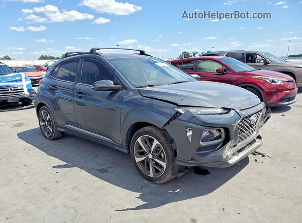 KM8K33A50KU201982 2019 HYUNDAI KONA Gray Front right