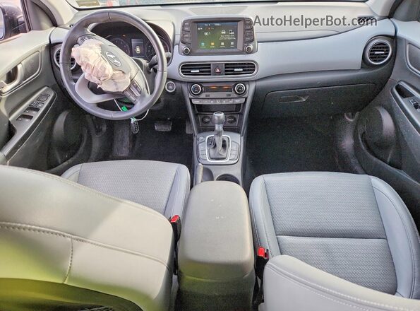 KM8K33A52LU434134 2020 HYUNDAI KONA Gray Առջևի վահանակի տեսք