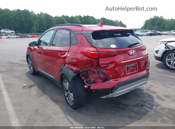 KM8K33A52LU543497 2020 HYUNDAI KONA Maroon Rear left