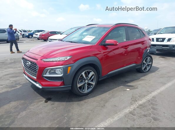 KM8K33A52LU543497 2020 HYUNDAI KONA Maroon Front left