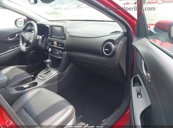 KM8K33A52LU543497 2020 HYUNDAI KONA Maroon Front interior view